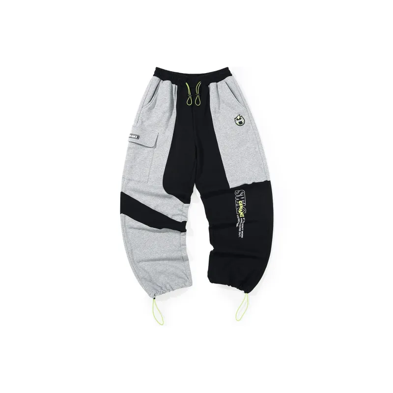 GENANX Sports Pants Unisex Black Gray Color-0