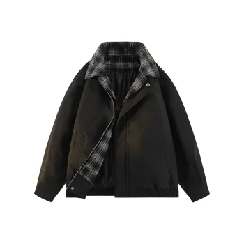 ADOONGA Jackets Coats Unisex Navy Blue