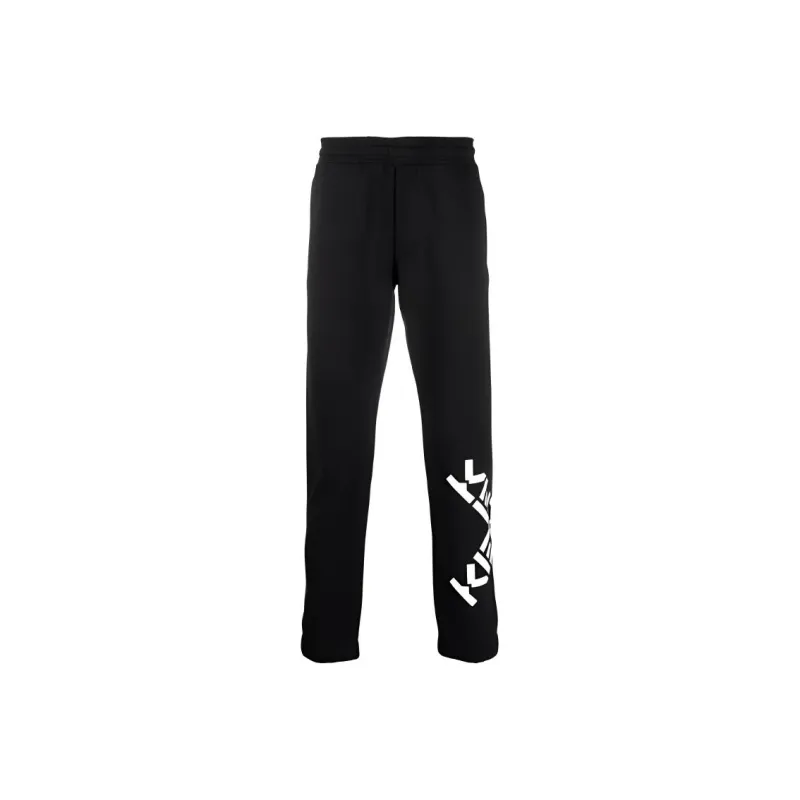KENZO SS21 Knitted Sports Pants Men's Black-0