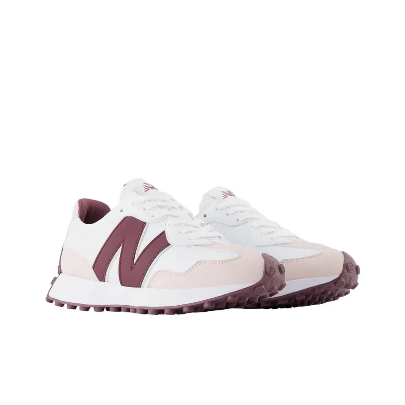 New Balance NB 327 Anti Slip Wear Resistant Low Top Golf Shoes Women's White Pink-2