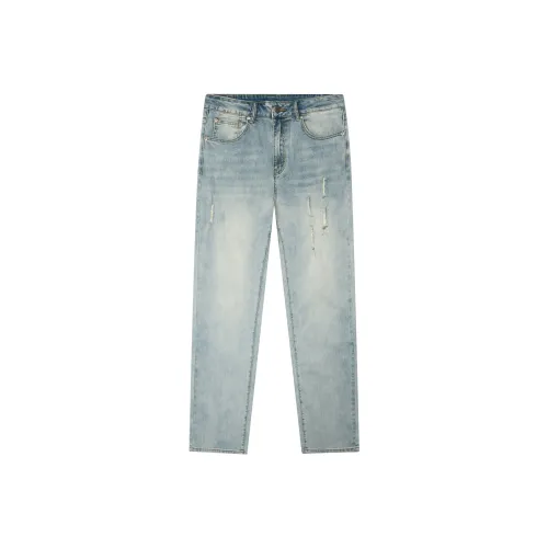 4EVER LAB Jeans Unisex Blue Mud