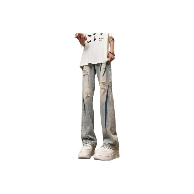FONDLOOK Jeans Unisex Yellow Mud-0