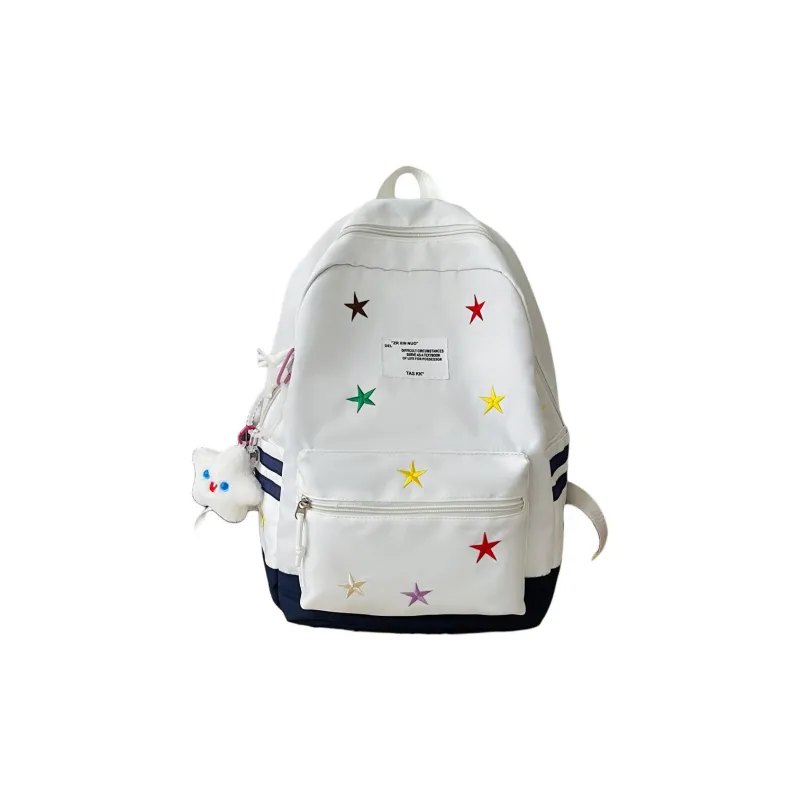 URBAN FOREST Nylon Backpack Unisex Red/Khaki/Blue/Brown/Black-12