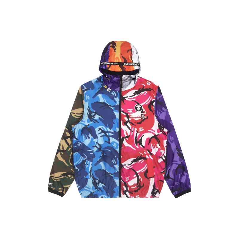 Aape Camouflage print Panelled Hooded Jacket-3