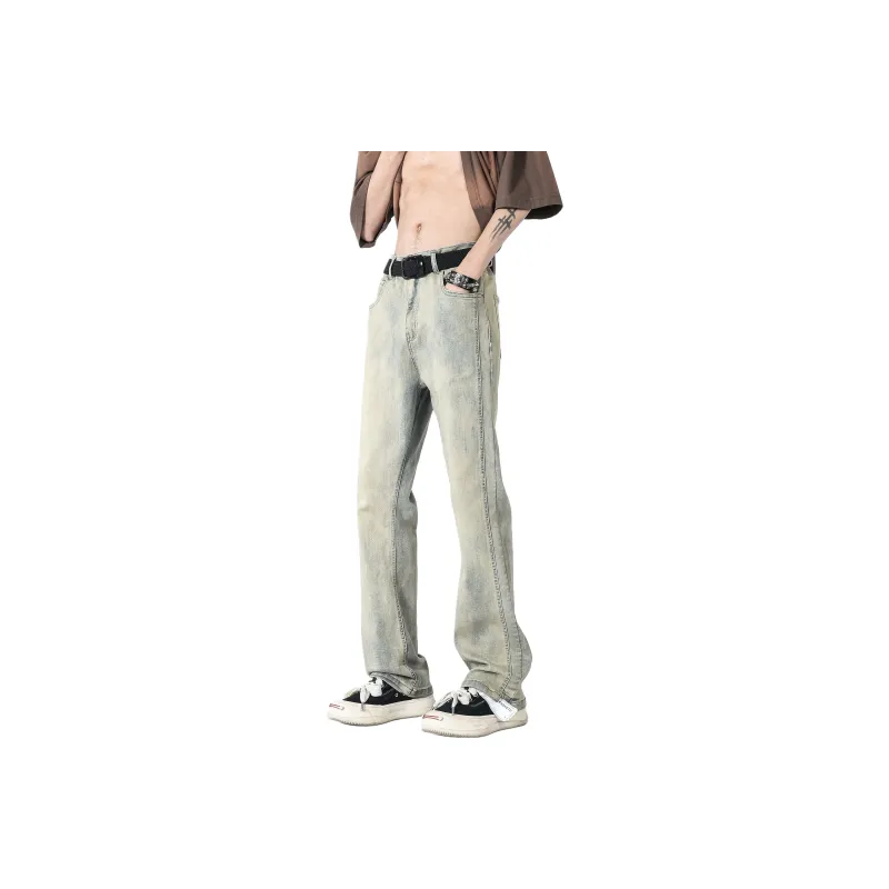 RED DRAGONFLY Jeans Unisex Washed Yellow Mud-0