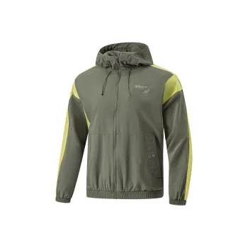 LiNing Fitness Series Jackets Coats Men's Screw Smoke Green