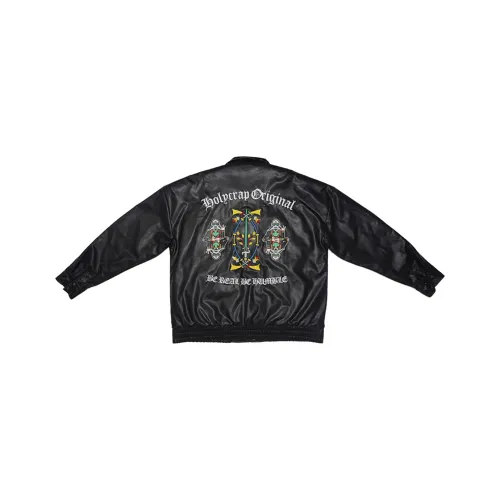Holycrap Leather Black jackets Men Black