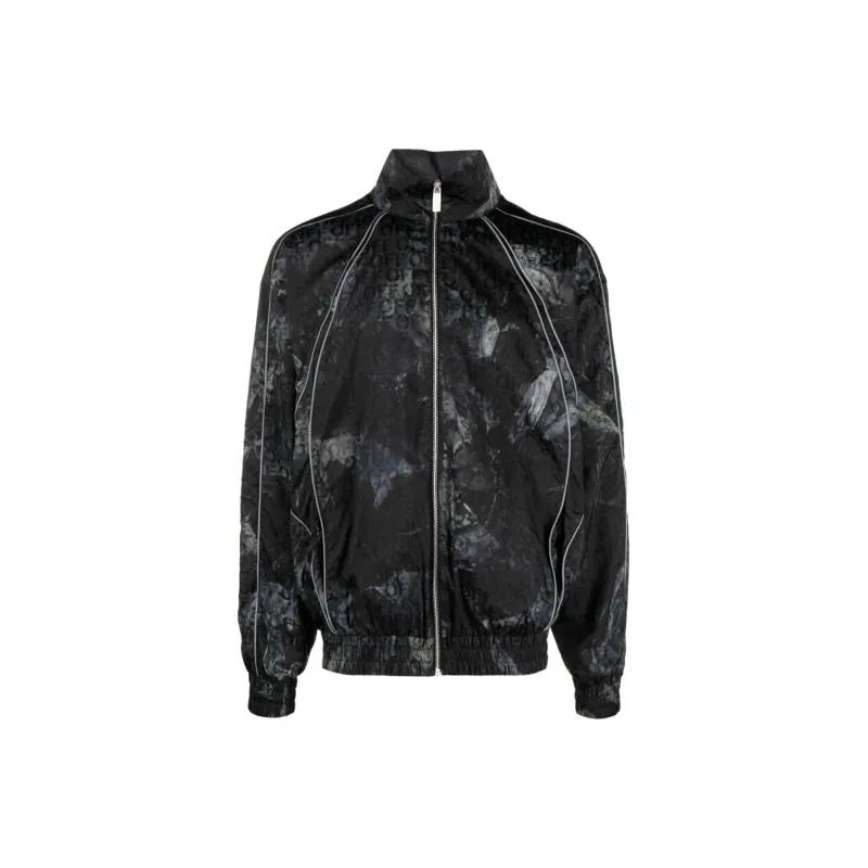 OFF WHITE Off White Crinkled Zip Up Windbreaker Jacket-0