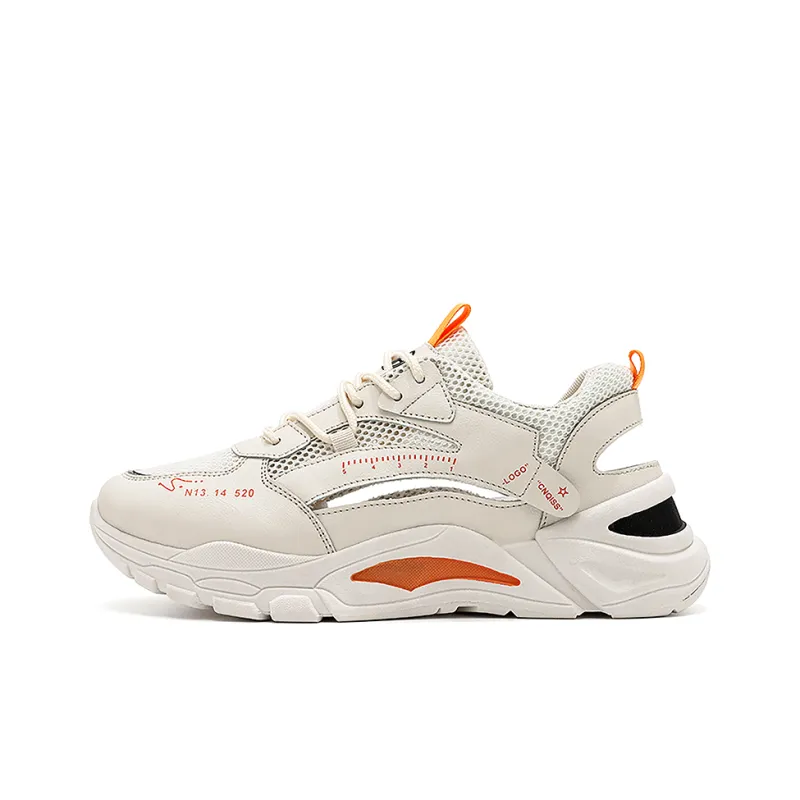 Yi Jiabao Slip Resistant And Breathable Low Top Chunky Sneakers Unisex-3
