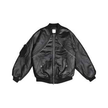 Far Archive Leather Jackets Men Black