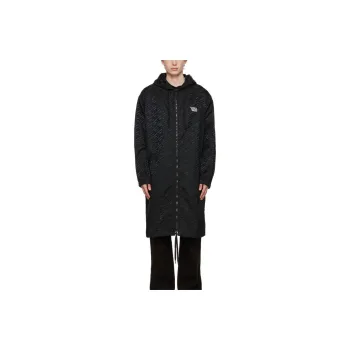 VERSACE Trench Coat Men's Black