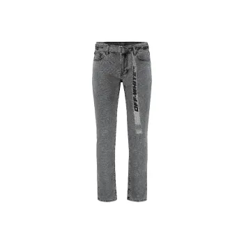 OFF WHITE Belted Straight leg Jeans