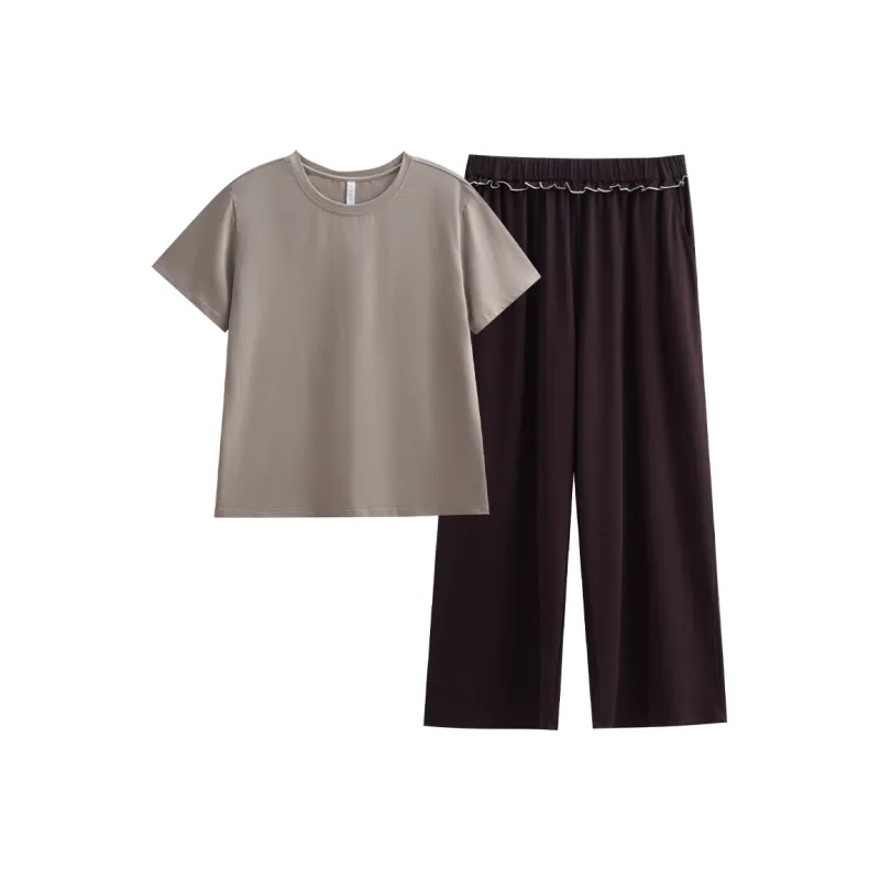 Same Language Pajama Set Women's Coffee · Perilla-0