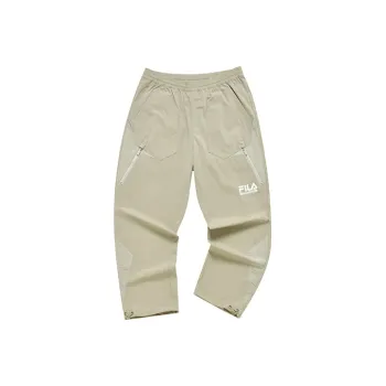 White Mountaineering X FILA FUSION FILA FUSION Hakusan L Collaboration Collection Knitted Sweatpants Men Cappuccino Khaki