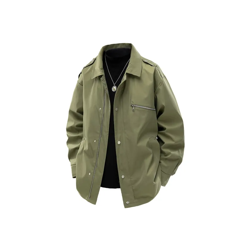 CHEVAL NOIR Jackets Coats Unisex Gray White-4