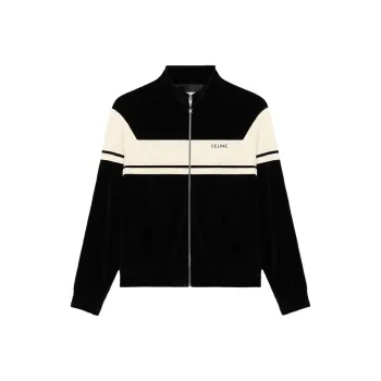 CELINE Tracksuit Jacket In Velvet Jersey