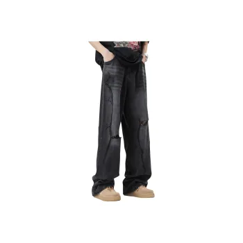 Wenpercy Jeans Unisex Black