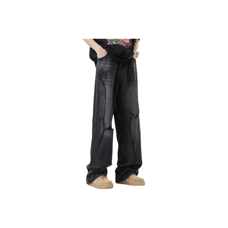 Wenpercy Jeans Unisex Black-0