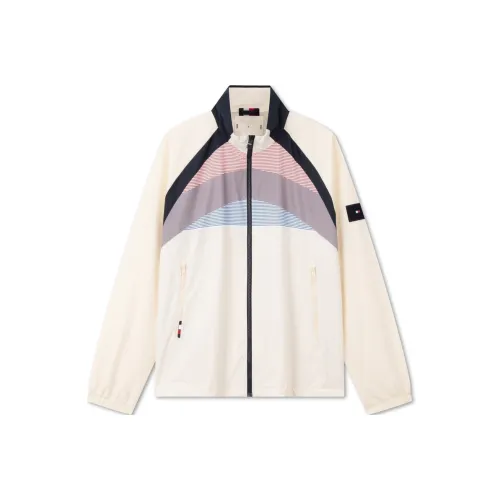 Tommy Hilfiger Jacket Men's Ecru Patchwork