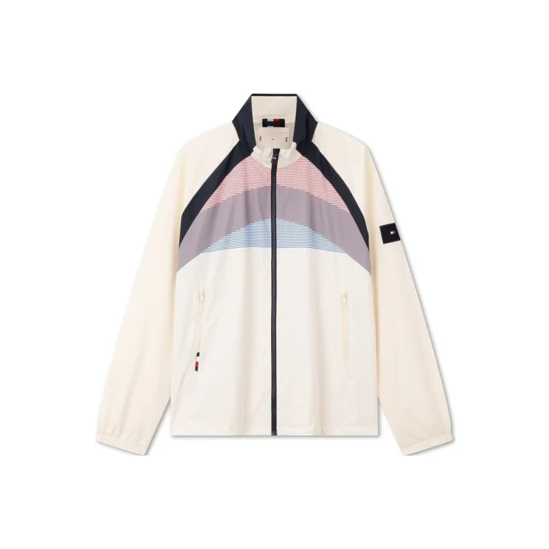 Tommy Hilfiger Jacket Men's Ecru Patchwork-0