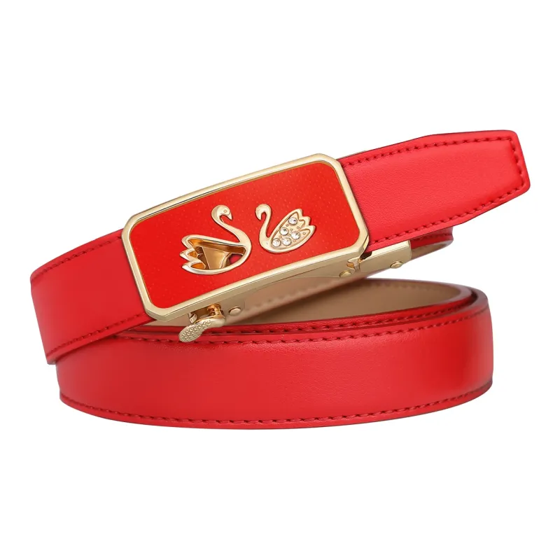 CATELLES Cow Split Leather Belts Women's 2.4cm-15