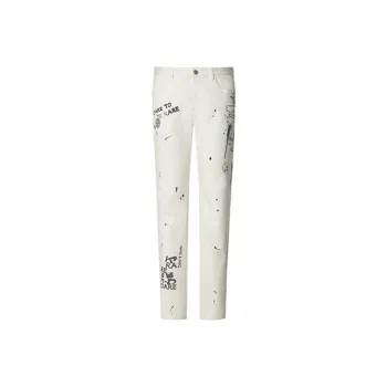 RARE FW22 Slim Fit Pants Moderate Jeans Men's White
