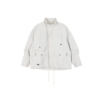 FOSS Jackets Coats Unisex Gray White