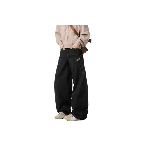 QOTRIOCK Jeans Men's Khaki Plaid