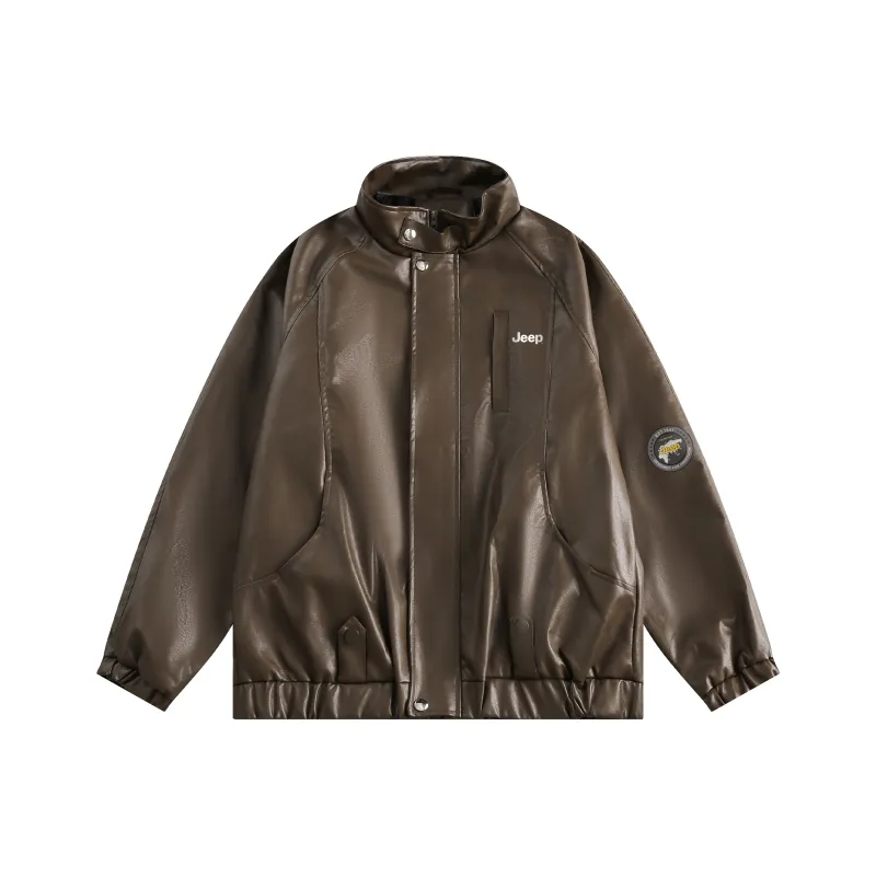 Jeep Leather Jackets Unisex-4