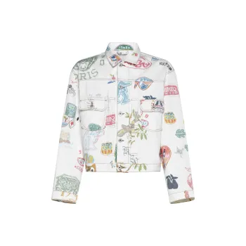 KENZO Drawn Varsity Denim Jacket