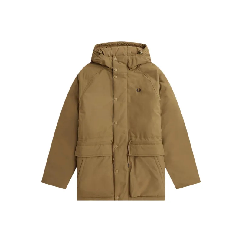 FRED PERRY Padded Zip Through Jacket Jackets & Coats Men's Khaki-0