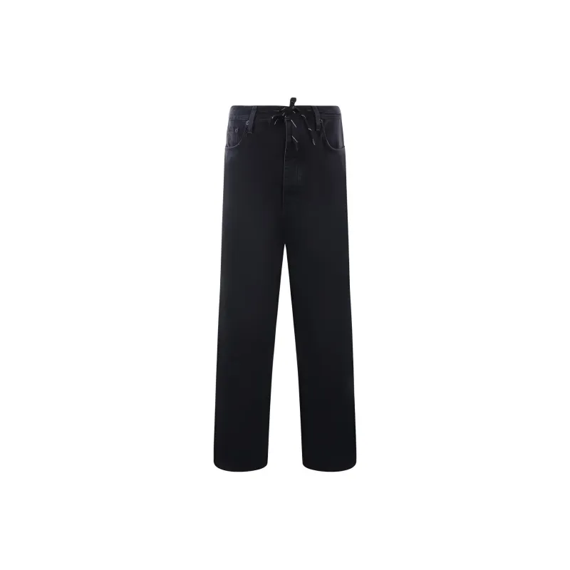 Balenciaga Baggy Drawsting Jeans-0