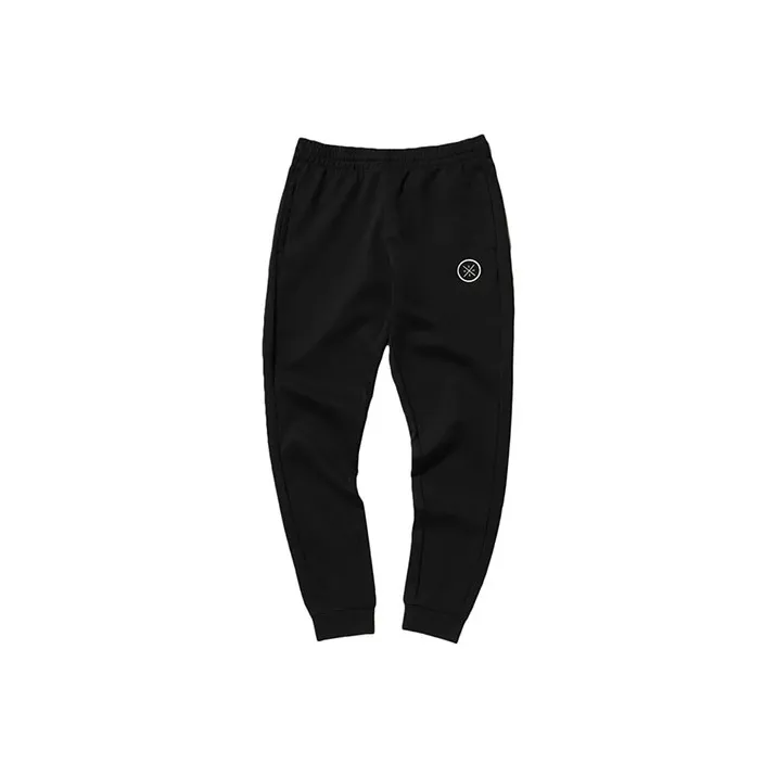 LiNing Knitted Sweatpants Men's Standard Black-0