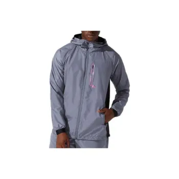 Asics Hybrid Woven Jacket Jackets Coats Men's Gray Blue