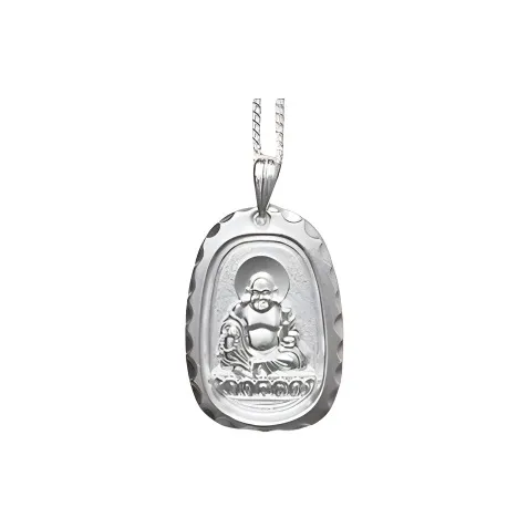 Old Qingyun Silver Building 999 Fine Silver Pendants Unisex