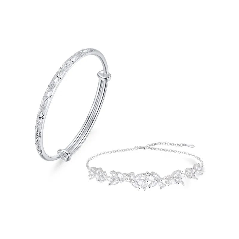 NUSQ Sterling Silver Bangles Women's-0