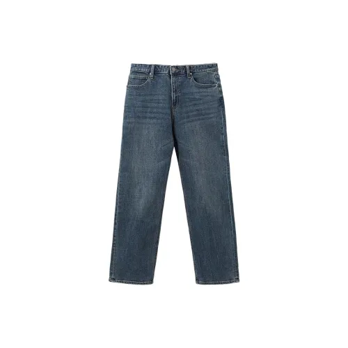 SPAO Jeans Men Denim Dark Blue