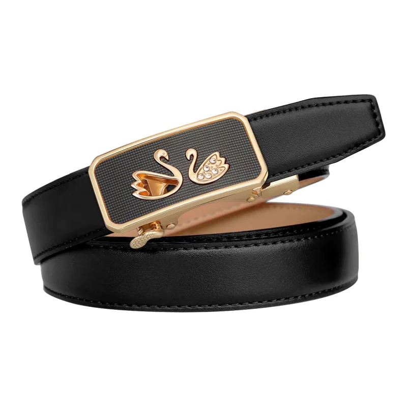 CATELLES Cow Split Leather Belts Women's 2.4cm-1