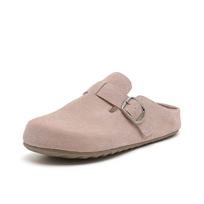 DAPHNE Rubber Sole Slip Resistant Closed Toe Slippers Women's-1