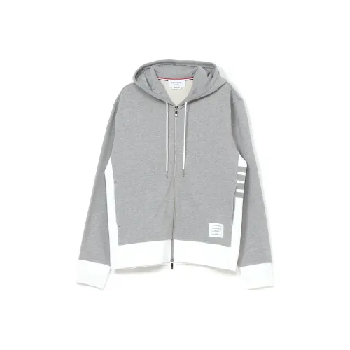 THOM BROWNE 4 Bar Stripe Zip up Hoodie