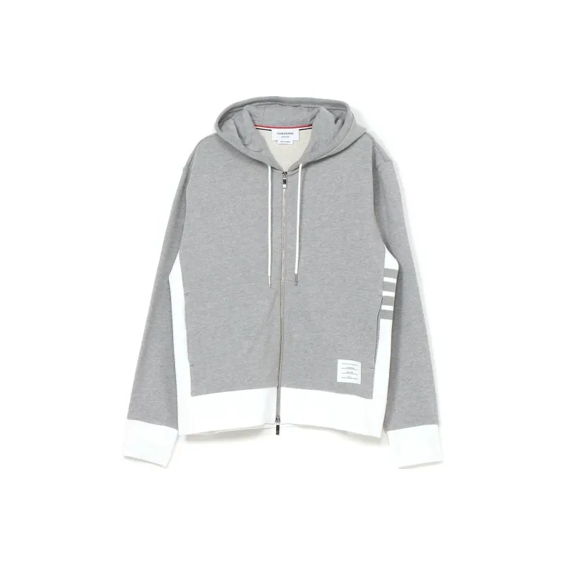 THOM BROWNE 4 Bar Stripe Zip up Hoodie-0