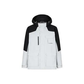 CHAOJIANTA Jackets Coats Men's Steam Gray/Basic Black