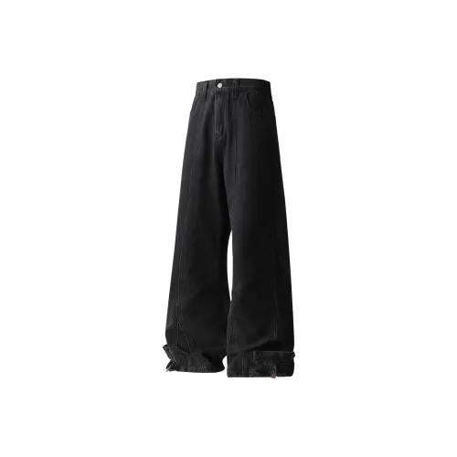 Rick Owens Burgundy Pants Black