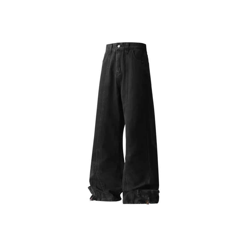 David Bakken x DAOMEIXIONG,LIANMINGKUAN Jeans Unisex Black-0