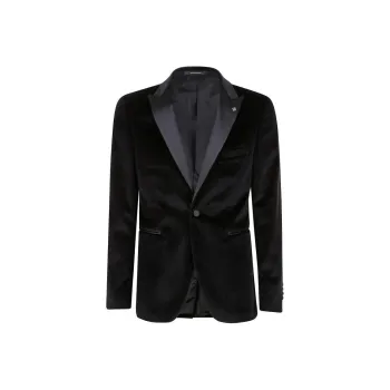 Tagliatore Velvet finish Shawl Blazer
