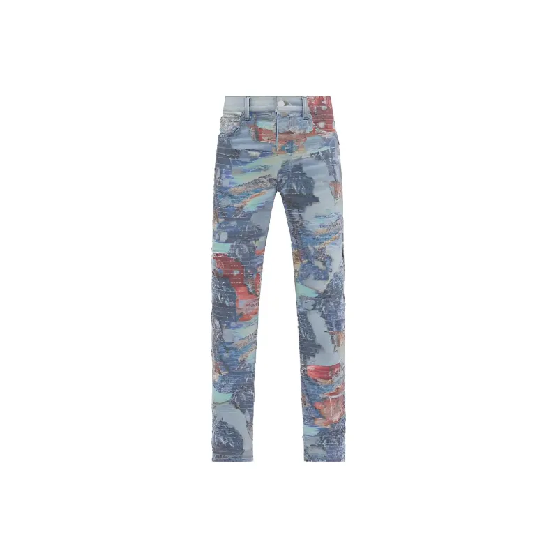 AMIRI Aloha Boro Distressed Jeans-0