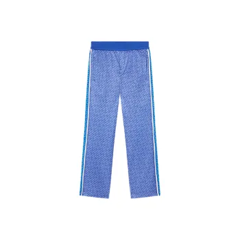 VERSACE Knitted Sweatpants Men Blue