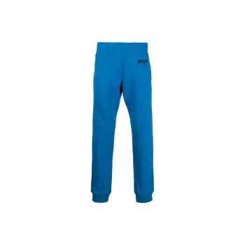MOSCHINO Knitted Sweatpants Men Blue