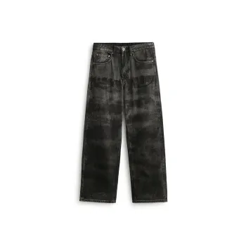 ZENGZHI Jeans Unisex Dirty Black