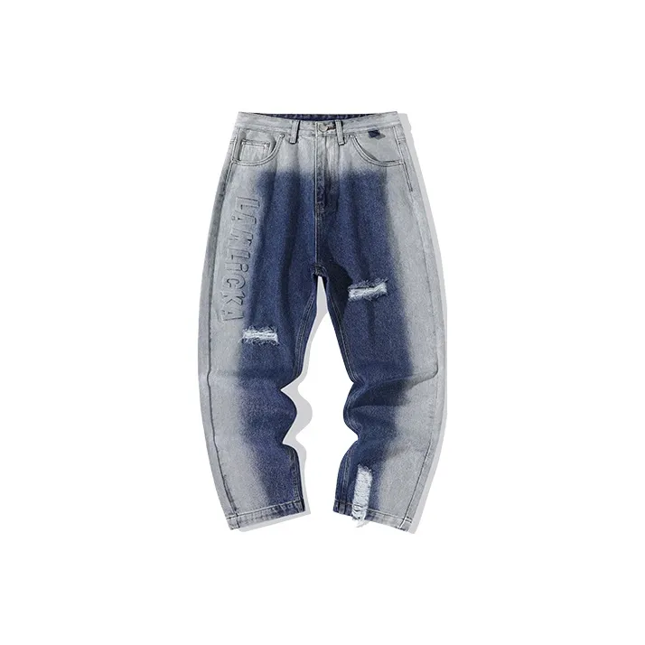 LAMLICKA Straight Jeans Unisex Blue-0